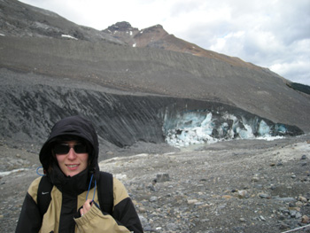 Il fronte dell'Athabasca Glacier