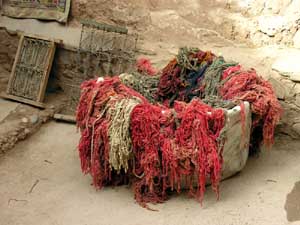 Fibre per tappeti. Ouarzazate